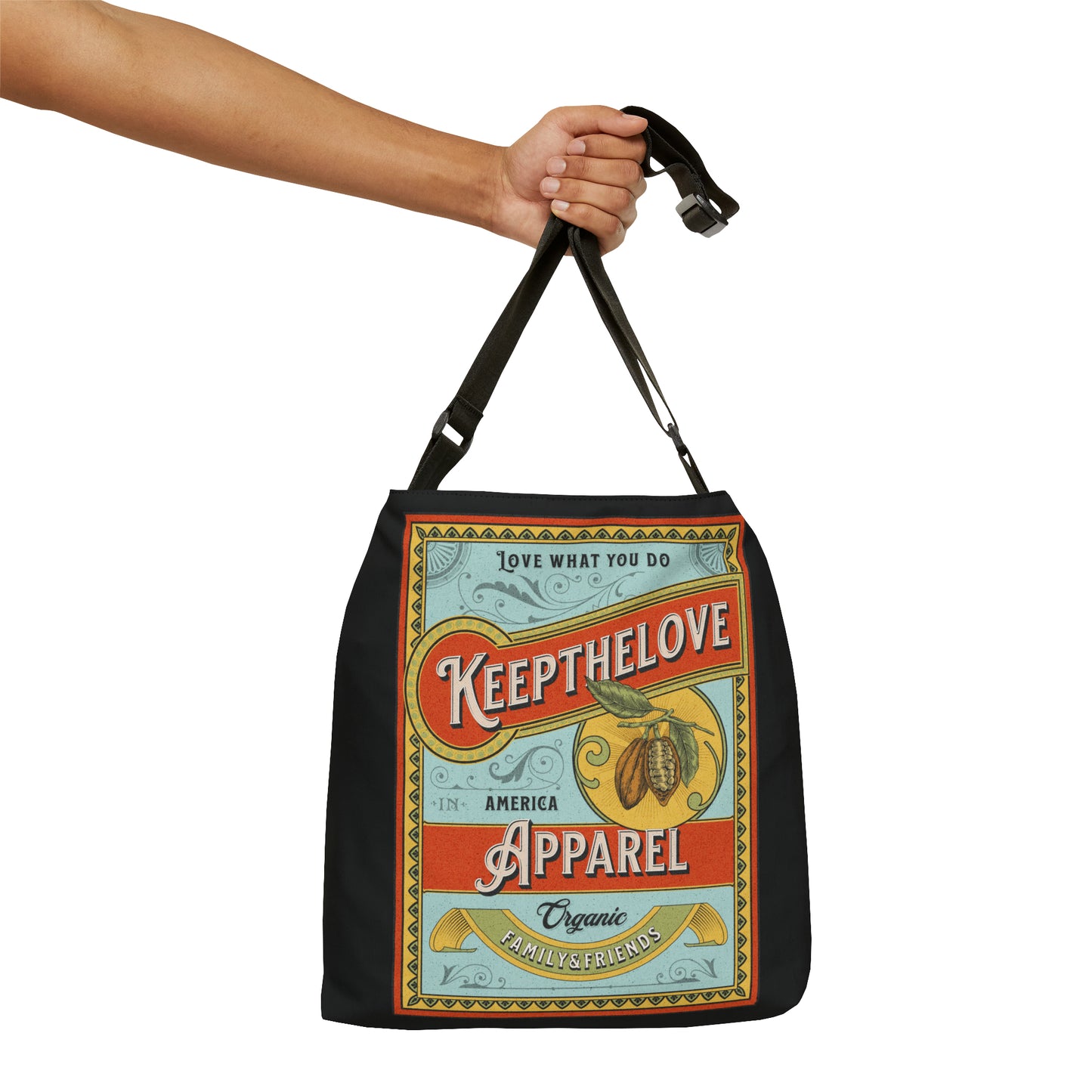 Keep the love Adjustable Tote Bag (AOP)