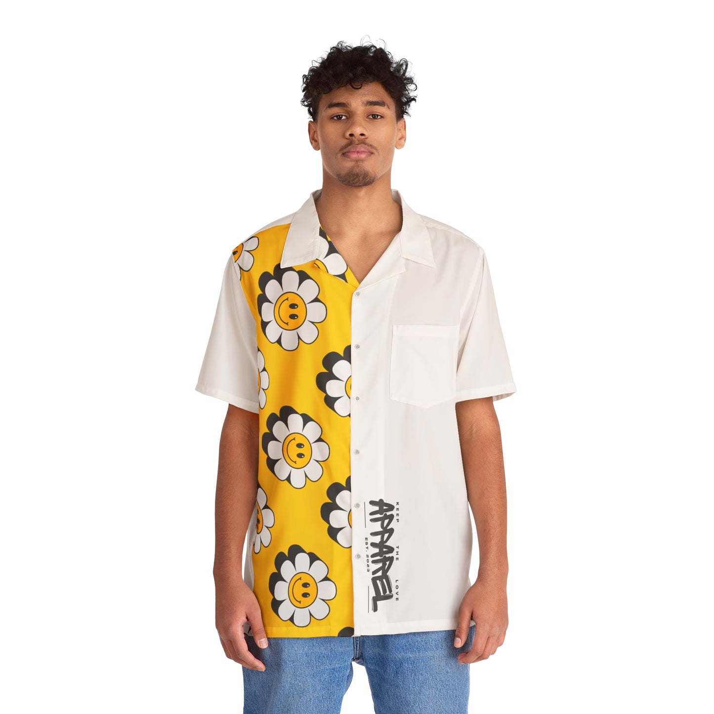 Keep the love Men's Hawaiian Shirt (AOP)