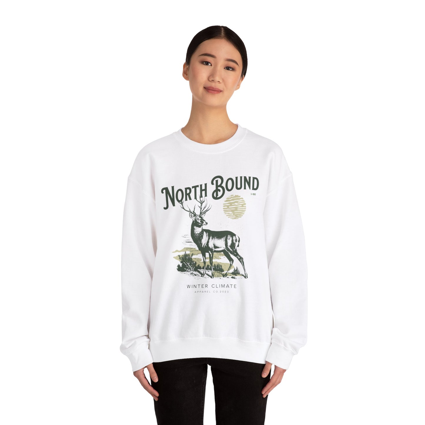 North Bound I-90 Crewneck Sweatshirt