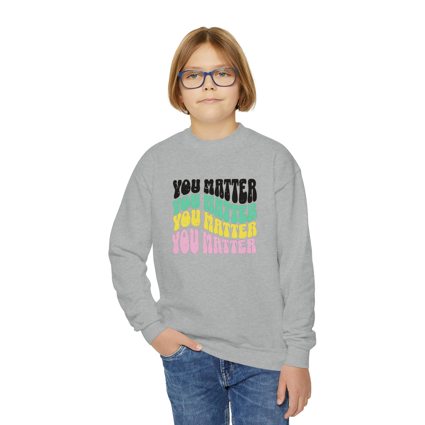 You matter Youth Crewneck Sweatshirt