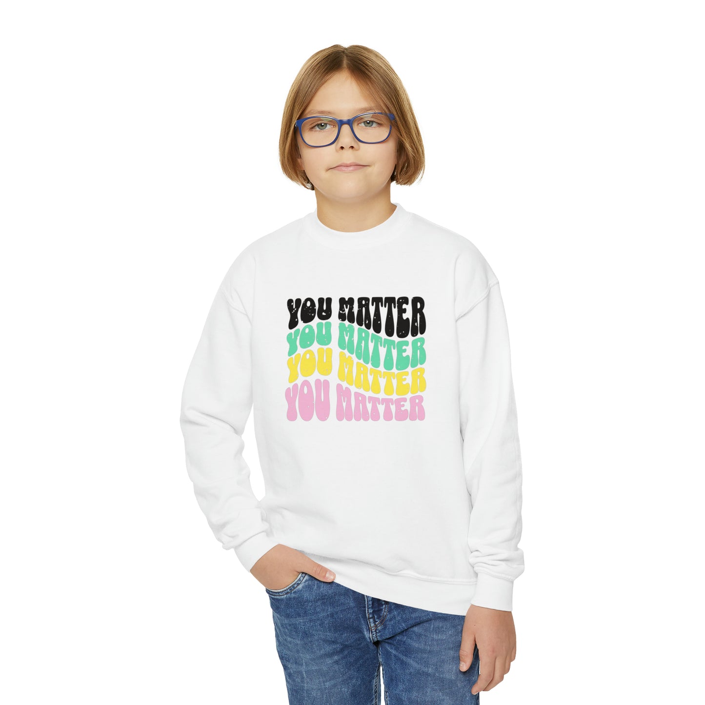 You matter Youth Crewneck Sweatshirt