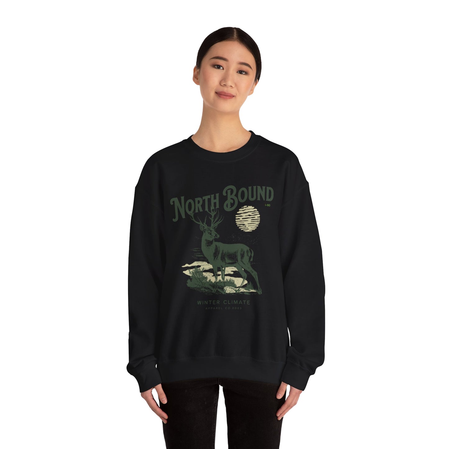 North Bound I-90 Crewneck Sweatshirt