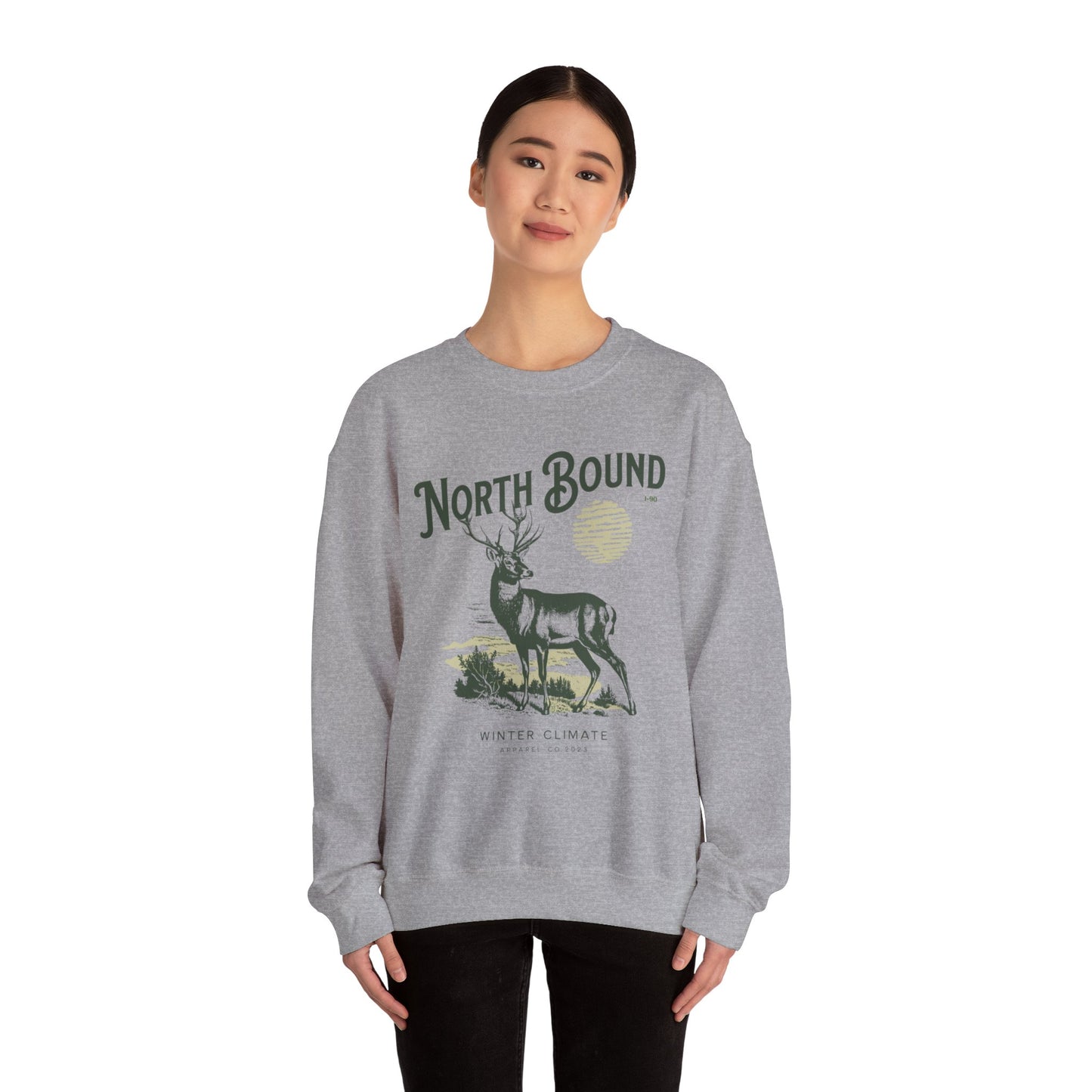 North Bound I-90 Crewneck Sweatshirt