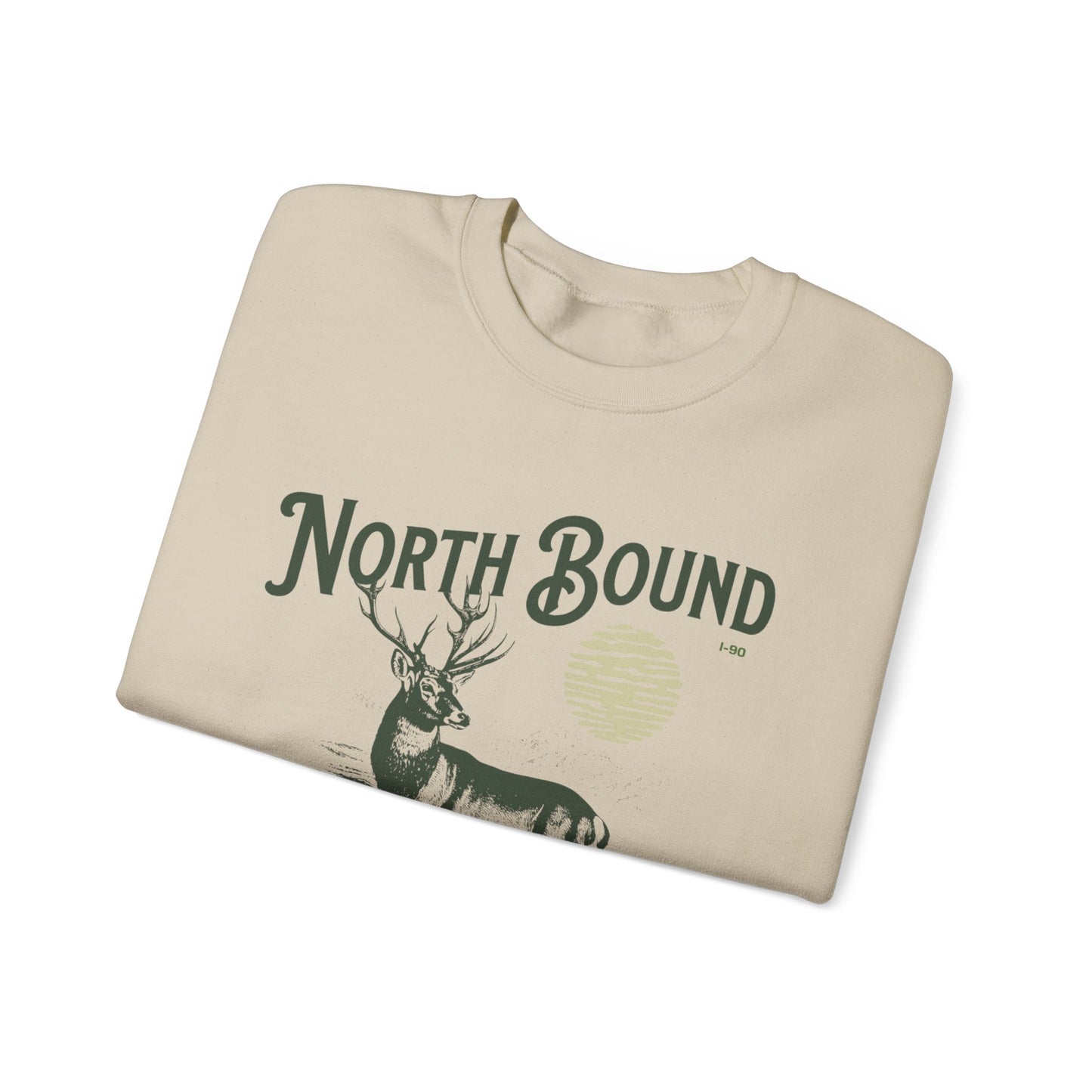 North Bound I-90 Crewneck Sweatshirt