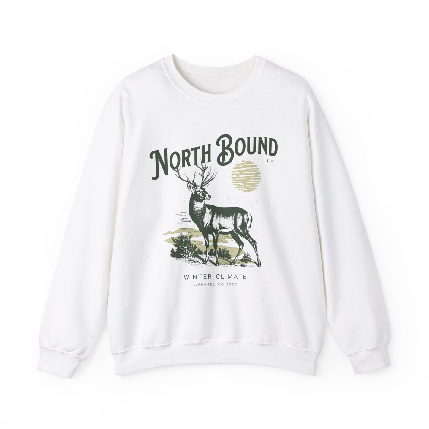 North Bound I-90 Crewneck Sweatshirt