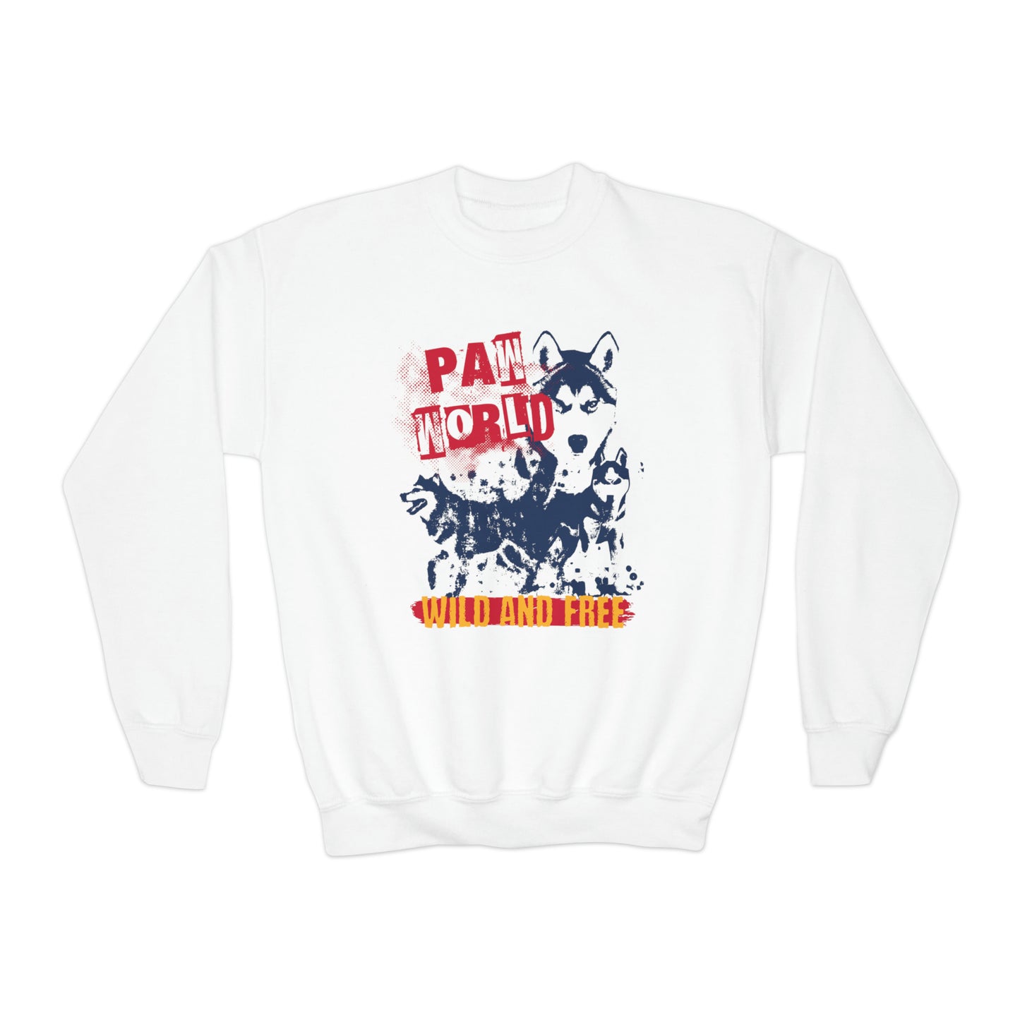 Youth Paw world  Crewneck Sweatshirt