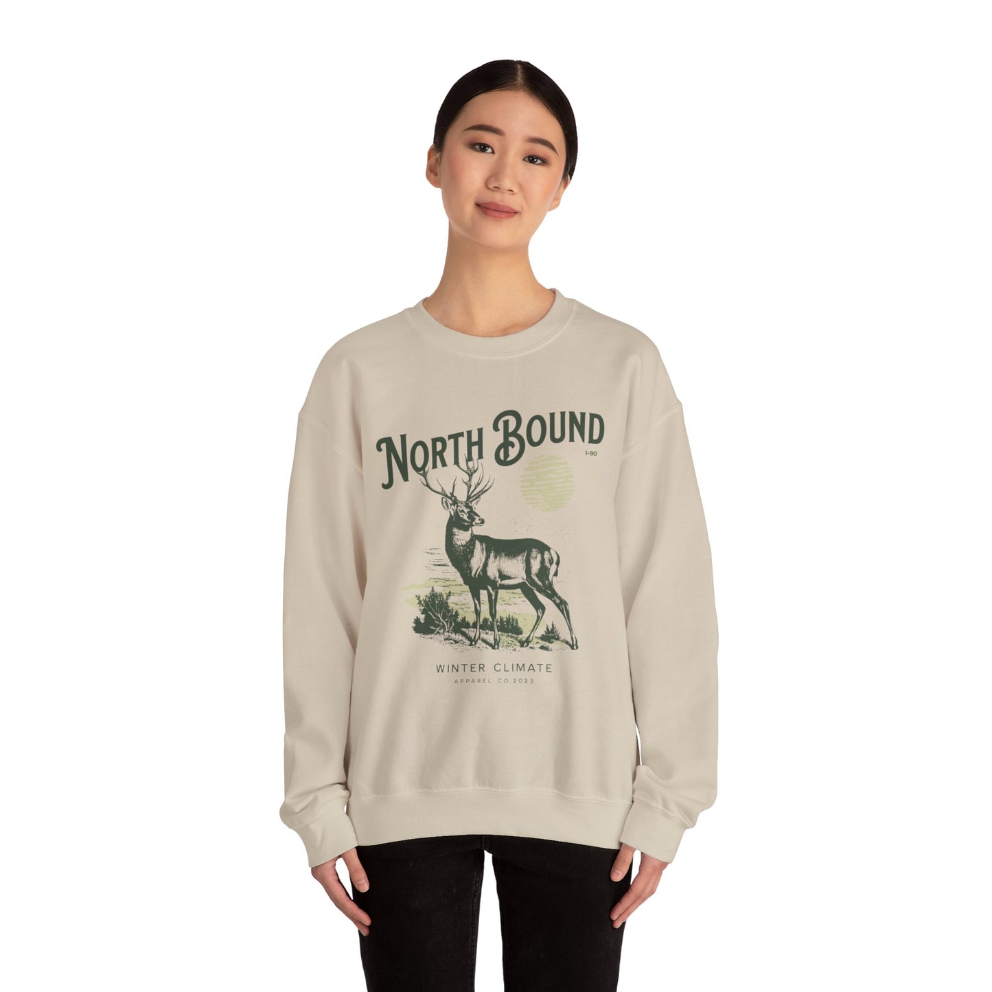 North Bound I-90 Crewneck Sweatshirt