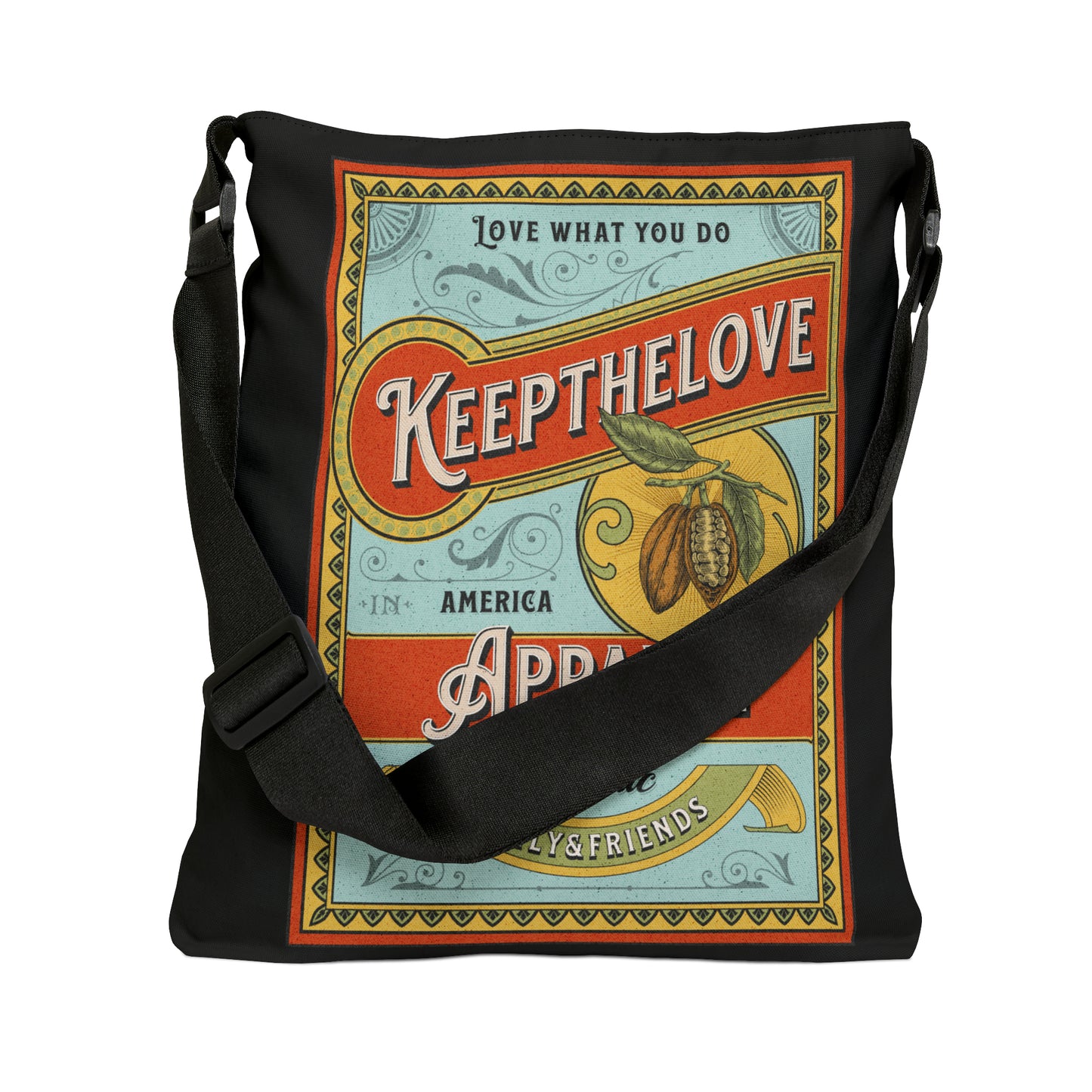 Keep the love Adjustable Tote Bag (AOP)