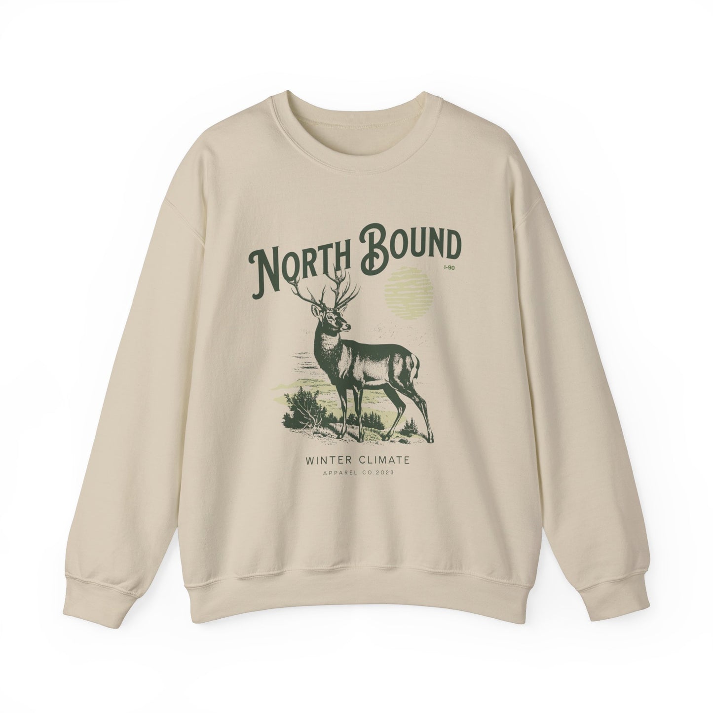 North Bound I-90 Crewneck Sweatshirt